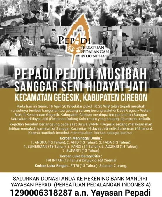 PEPADI Peduli Musibah Sanggar Hidayat Jati